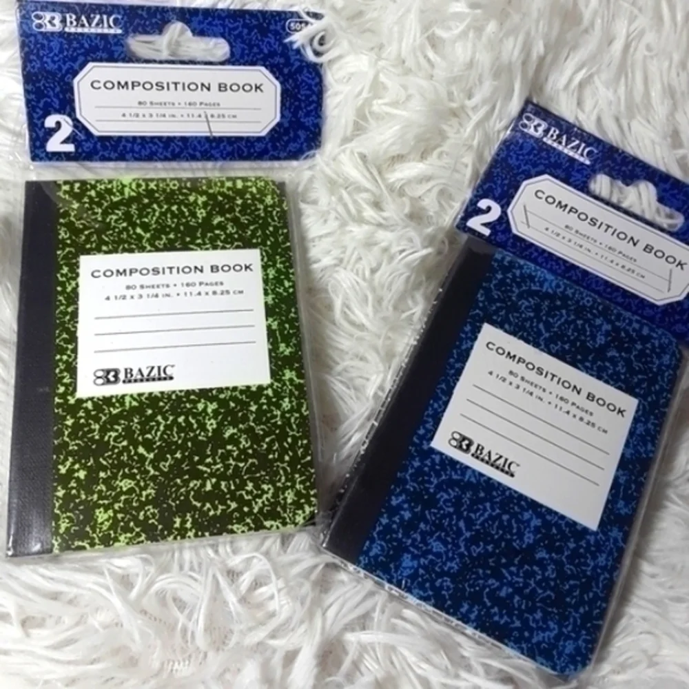 🛍Mini Composition Notebooks Bundle- Blue, Green